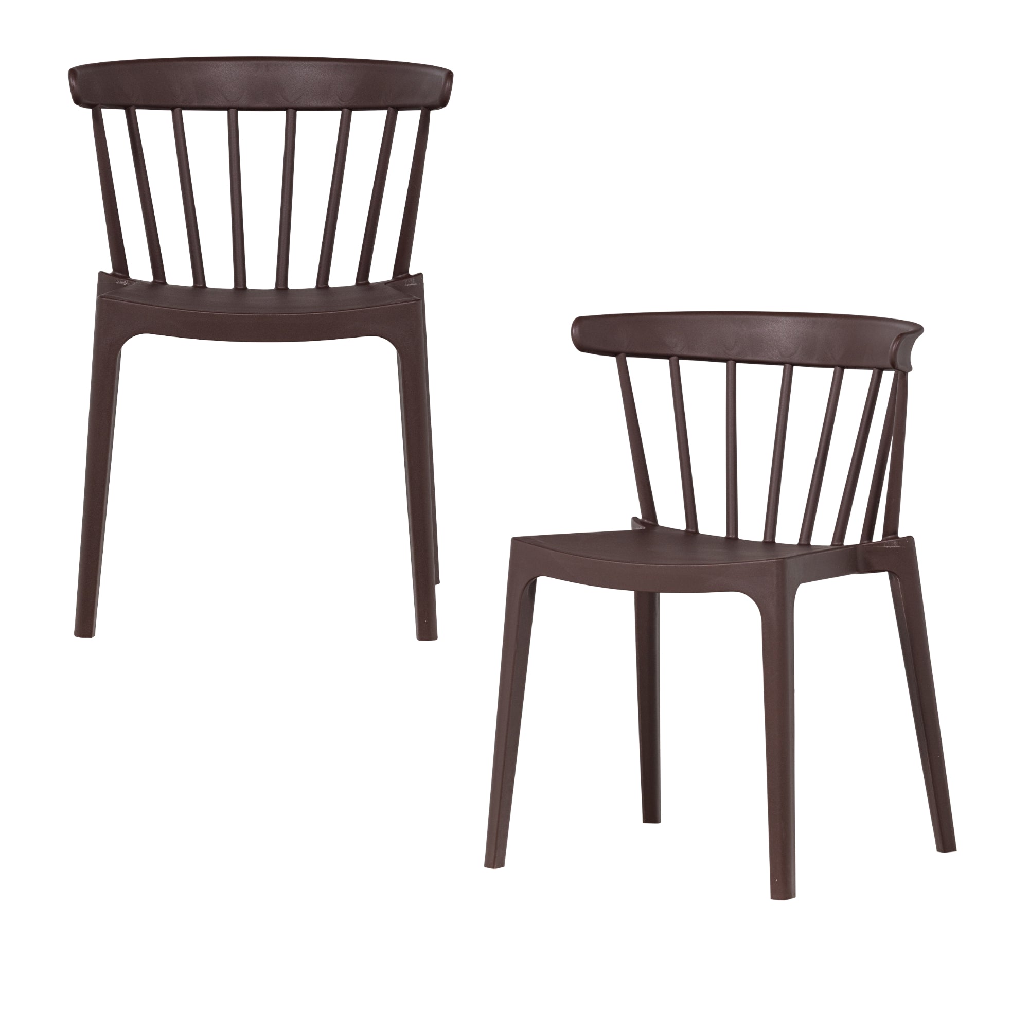 WOOOD tuinstoelen Bliss - Kunststof - Jadegroen - 75x52x53 - Set van 2