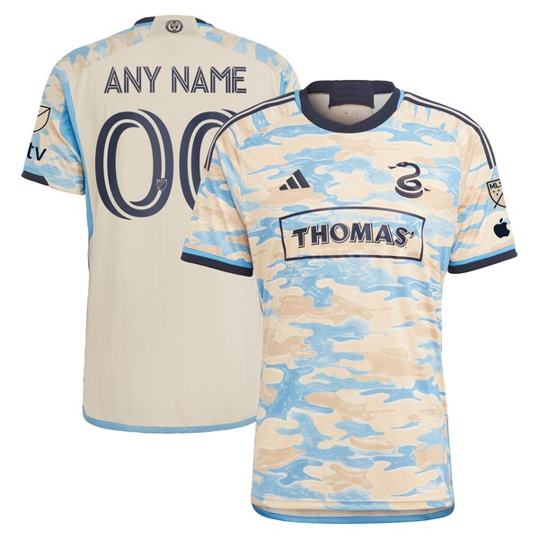 Philadelphia Union adidas 2024 For Philly Authentic Custom Jersey - Tan