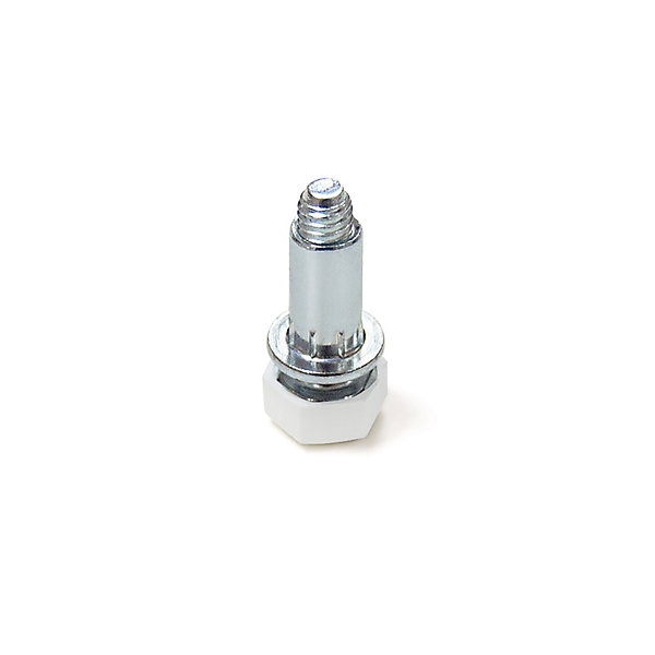 Emuca Lot de 20 vérins de réglage pour meubles, base hexagonale, M6, réglage 18mm, Acier et Plastique