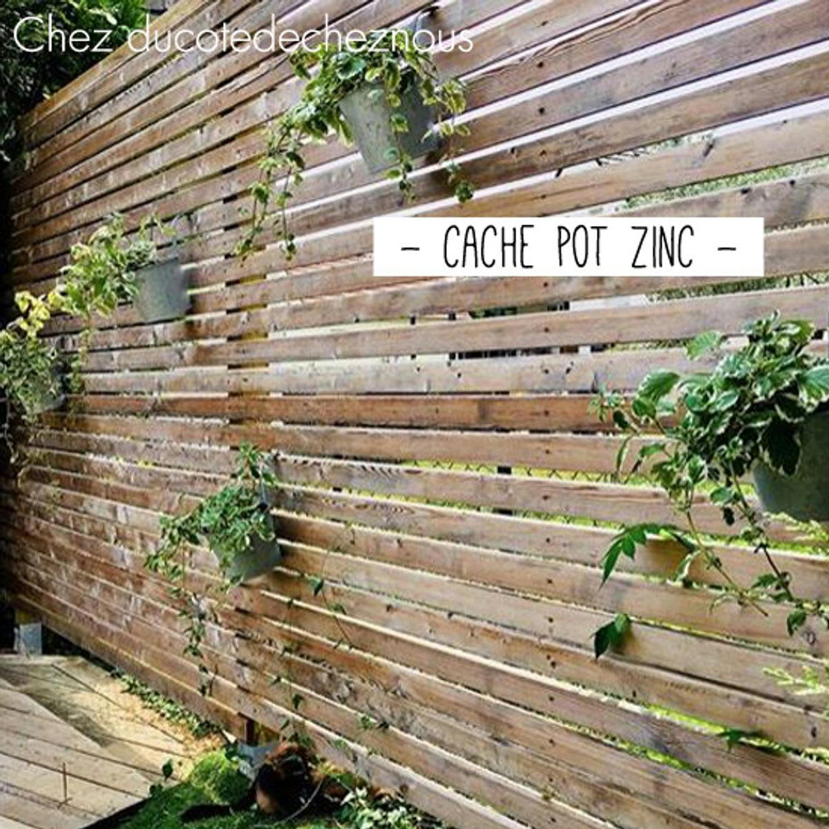 - Pot Zinc avec accroche