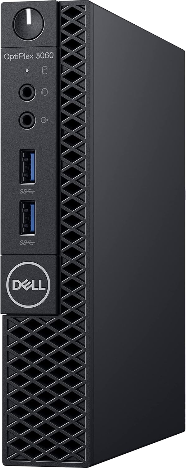 Dell OptiPlex 3060 Micro PC with Intel Core i3-8100T 3.1 GHz, 8GB RAM, 128GB Solid State Drive, Windows 11 Pro (Renewed)