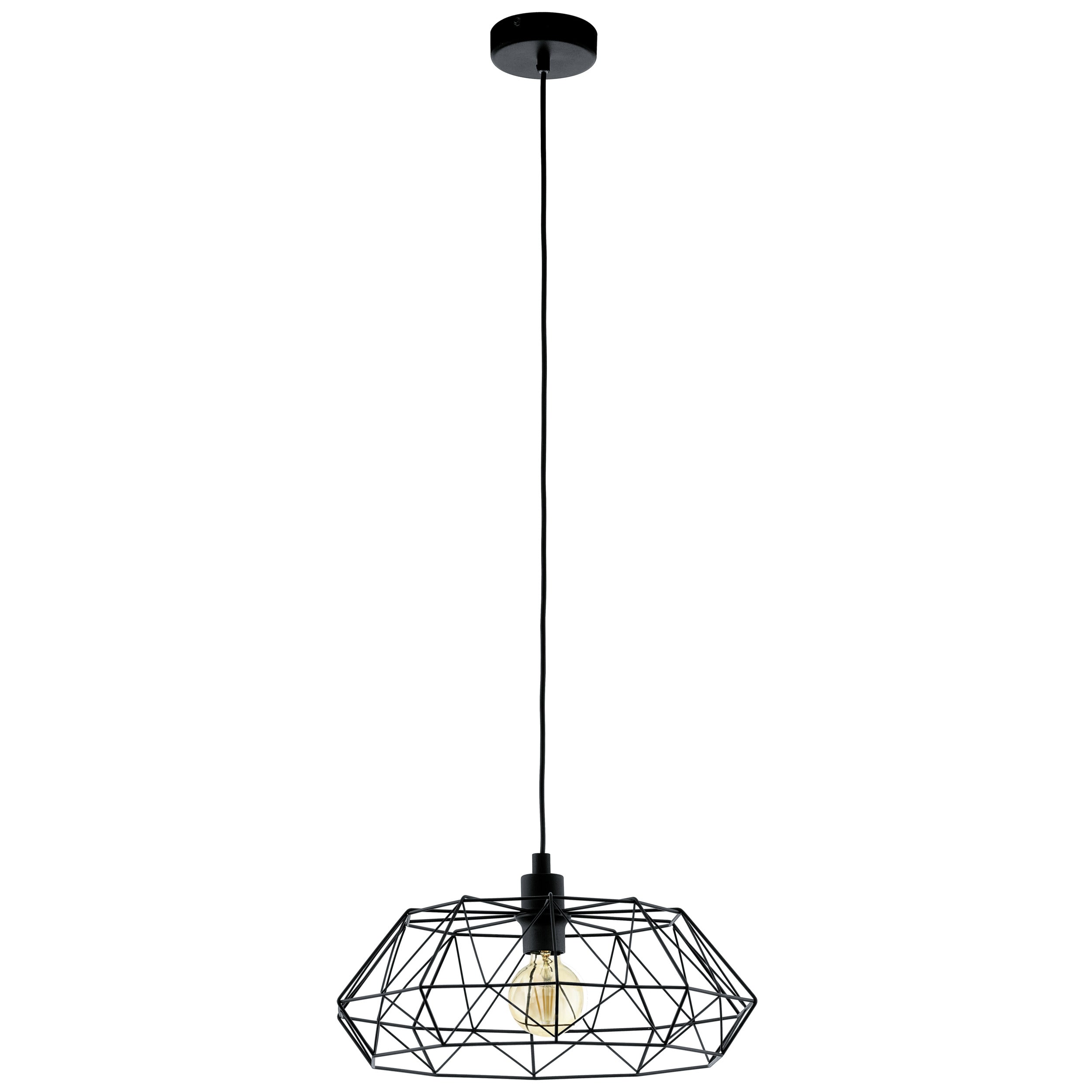 EGLO hanglamp Carlton 2 - e27 - ø 45,5 cm - zwart