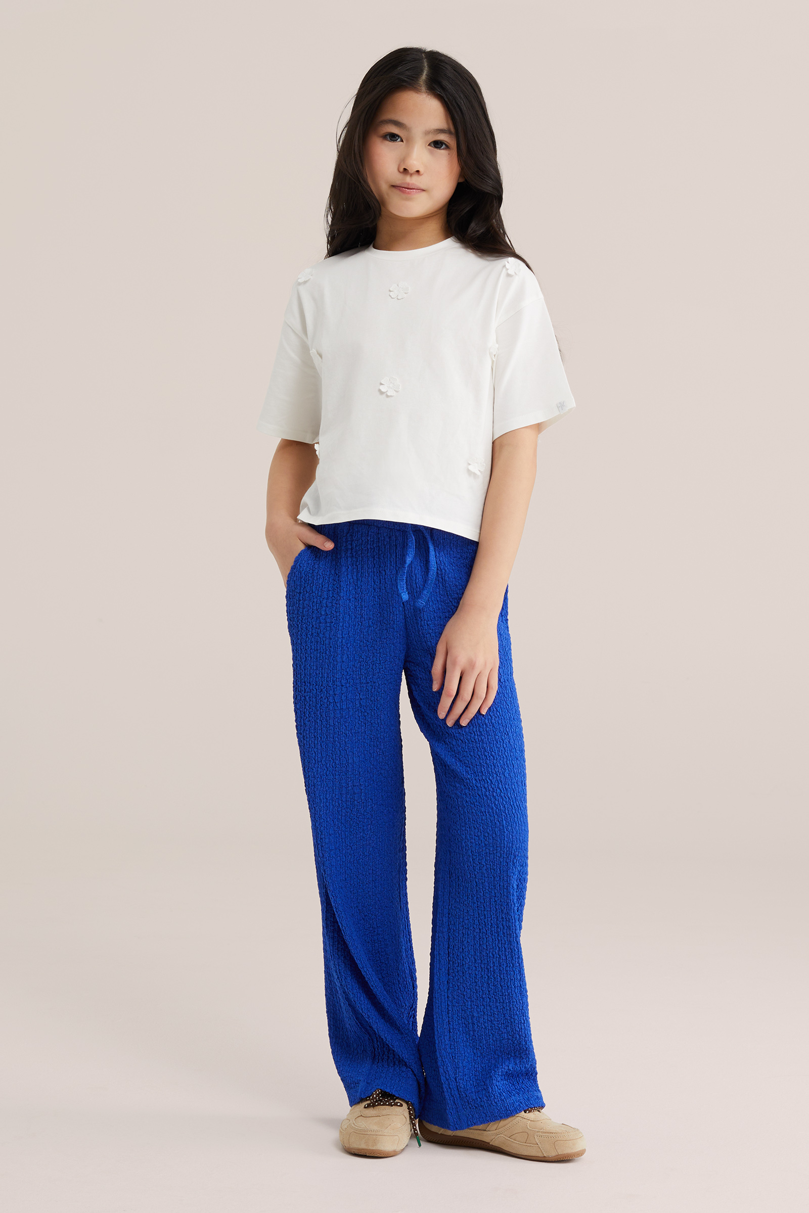 Meisjes straight fit broek