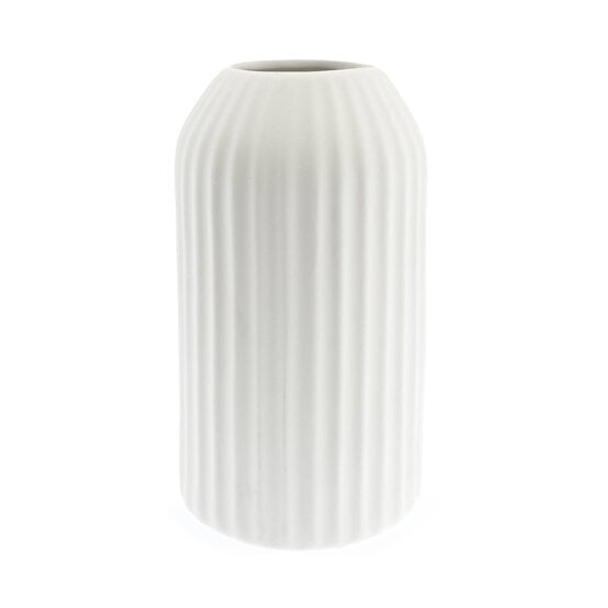Ceramic Reeded Vase 10cm x 17.5cm