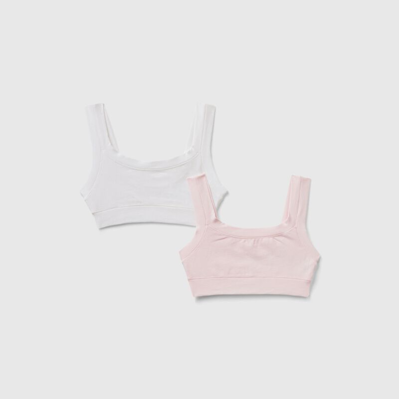 Two super stretch cotton tops