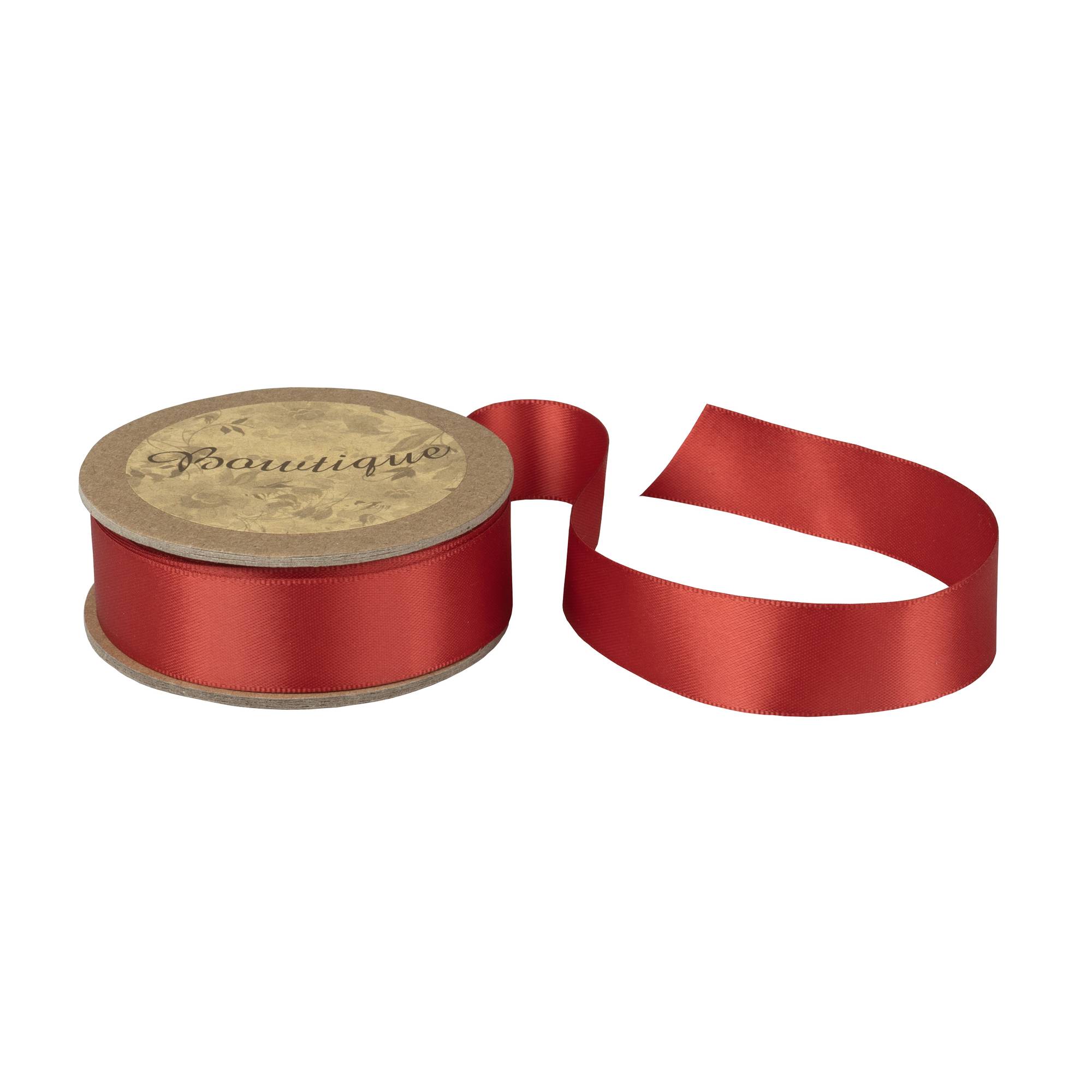 Red Double-Faced Satin Ribbon 18mm x 5m