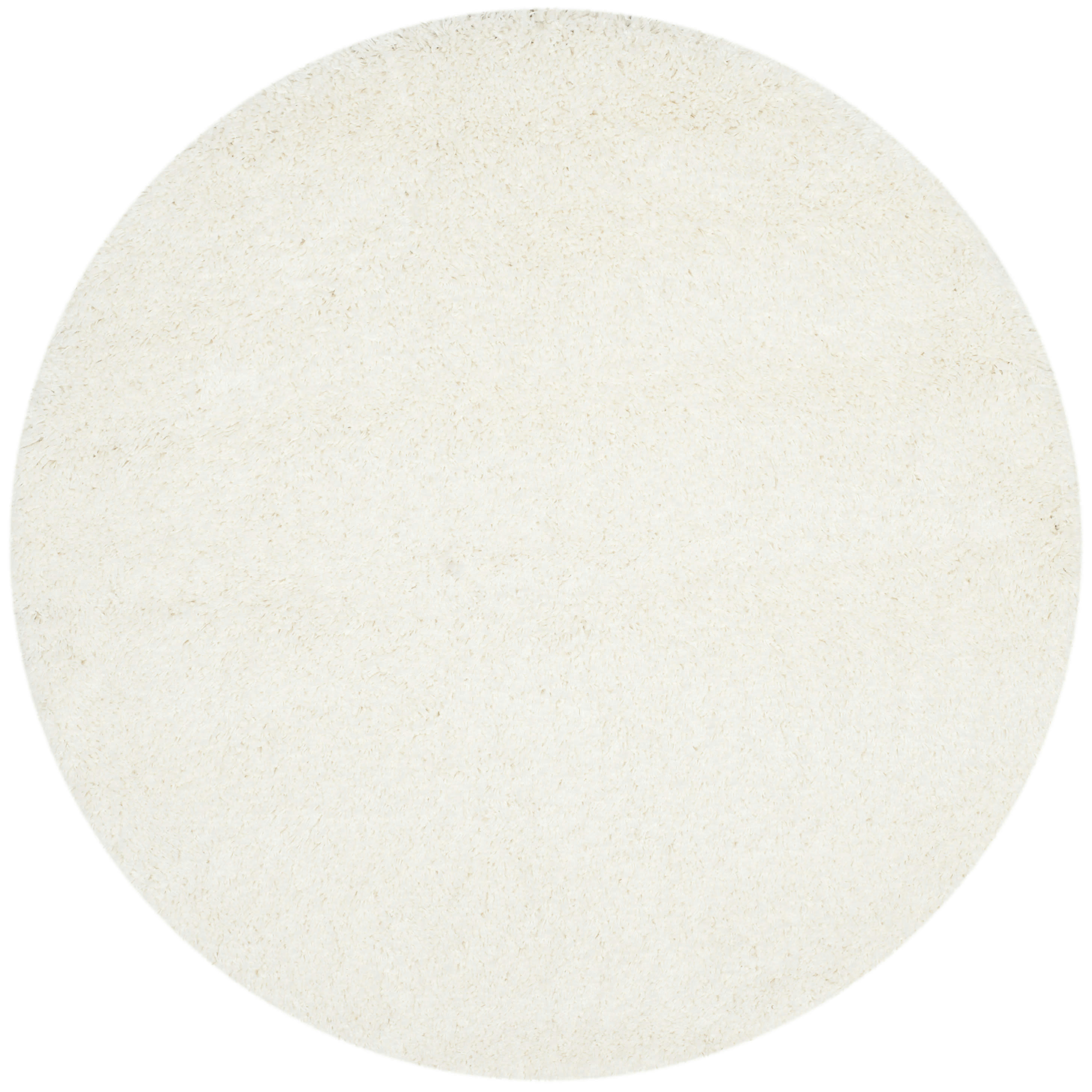CALIFORNIA SHAG - Tapis de salon interieur hirsute en blanc, 122 x 122 cm