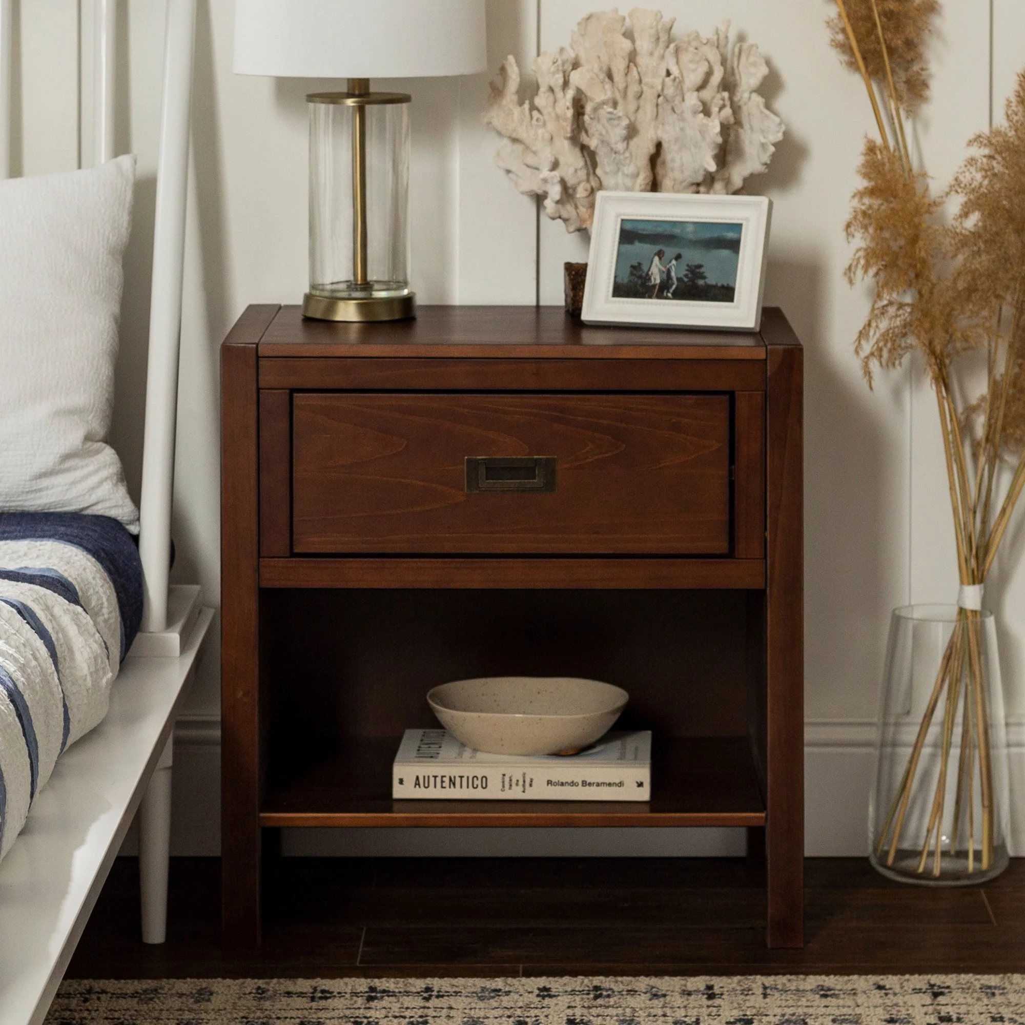 Middlebrook Solid Wood Modern 1-Drawer Nightstand