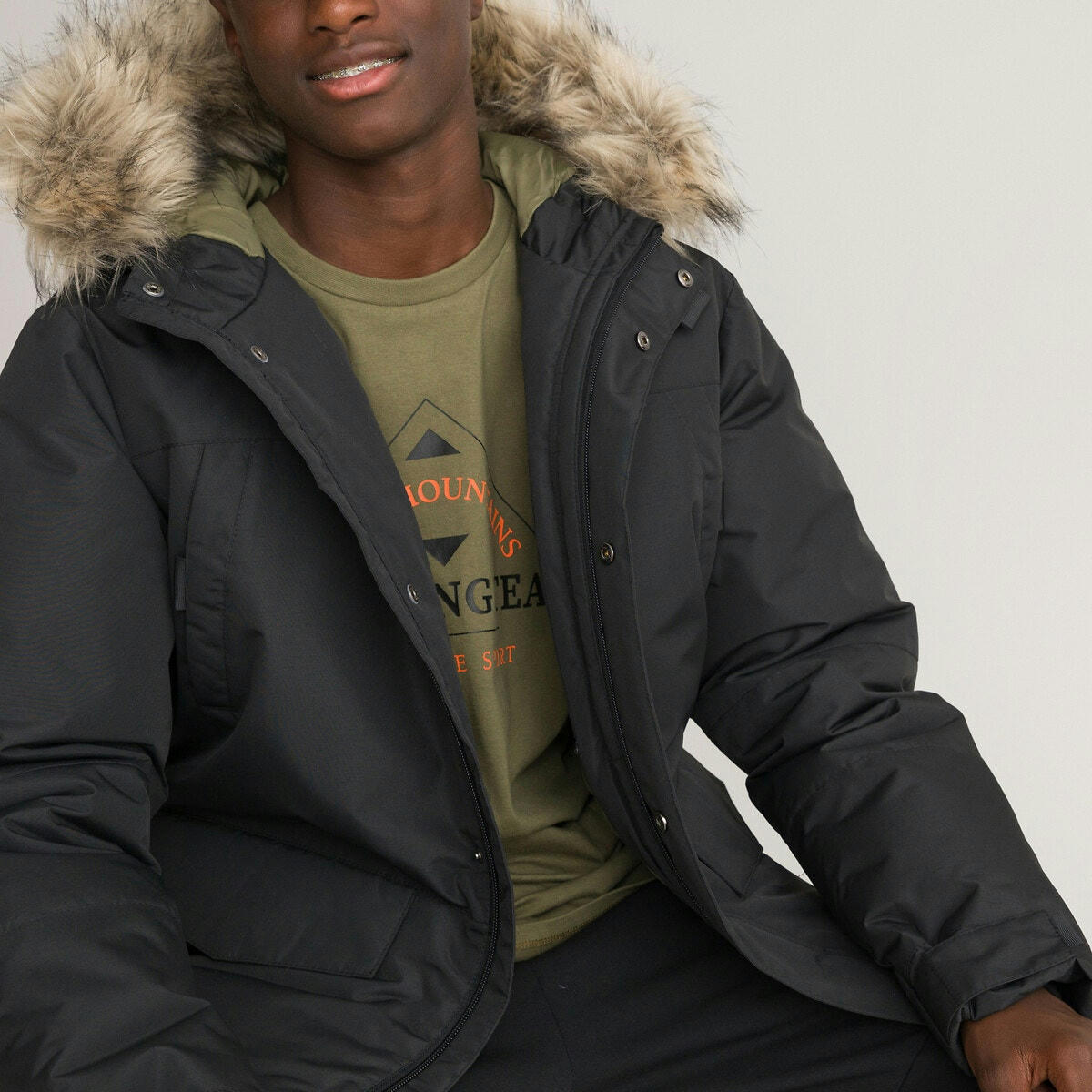 Parka chaude à capuche