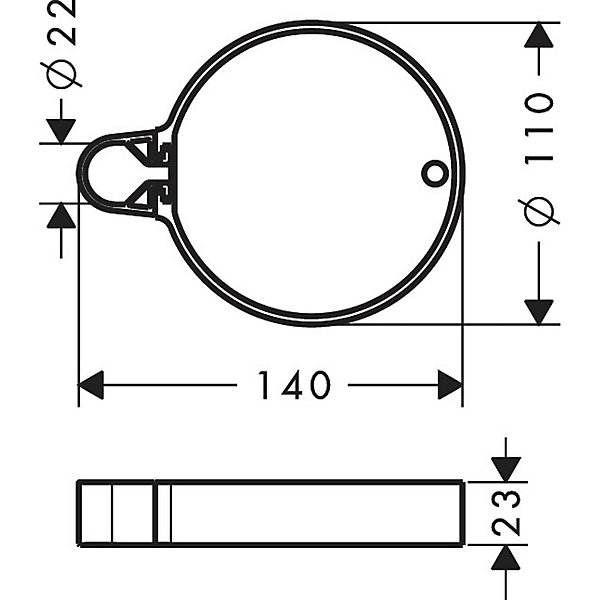 HANSGROHE Porte-savon chromé Casetta'C