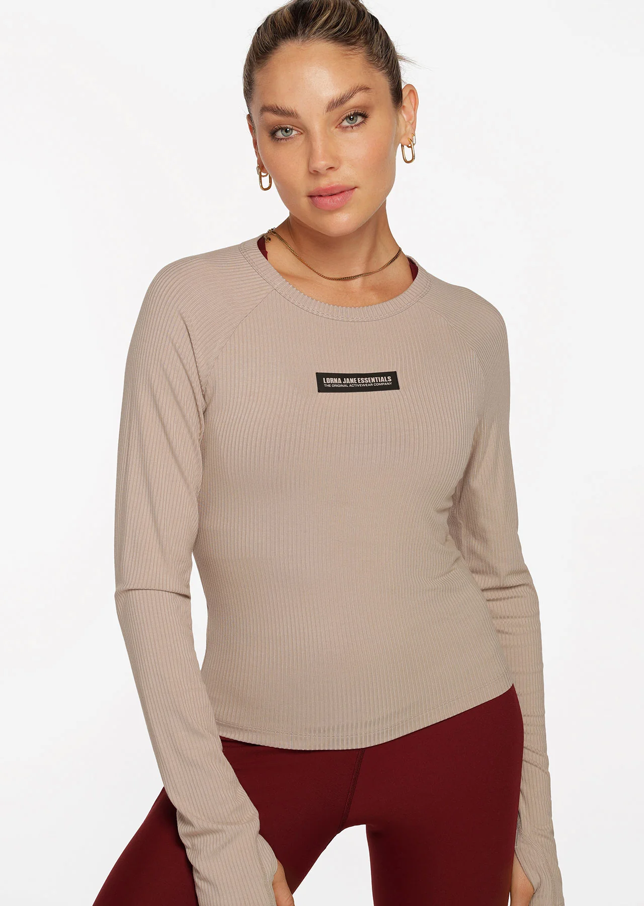 Warm Up Rib Long Sleeve Top