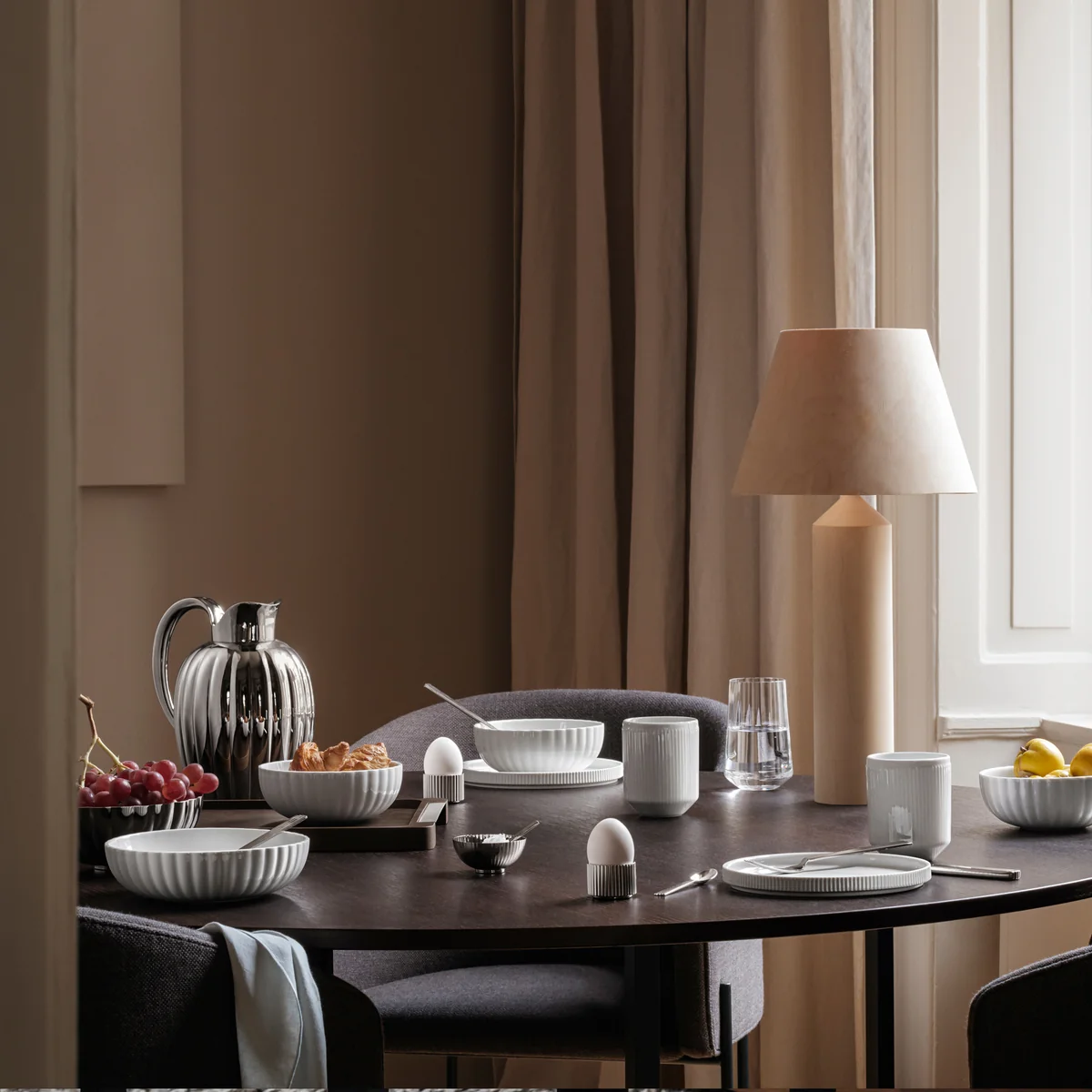Georg Jensen - Bernadotte Thermobecher, 26 cl, weiß (2er-Set)