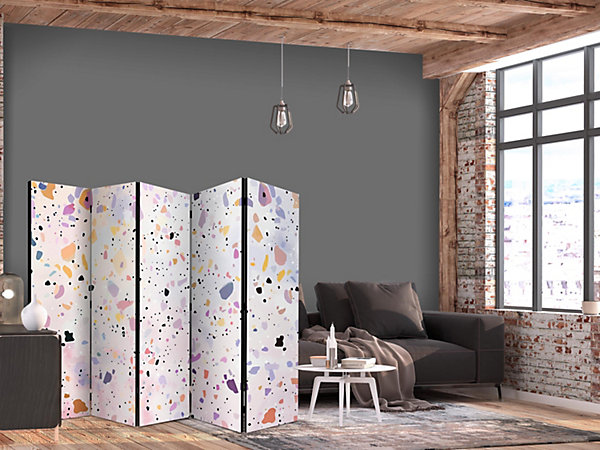 Paravent - Terrazzo Style Confettis Motif Coloré