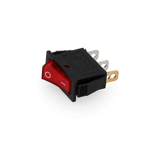 Interrupteur Fin à Encastrer 15A 250V Lumière Rouge - SILAMP