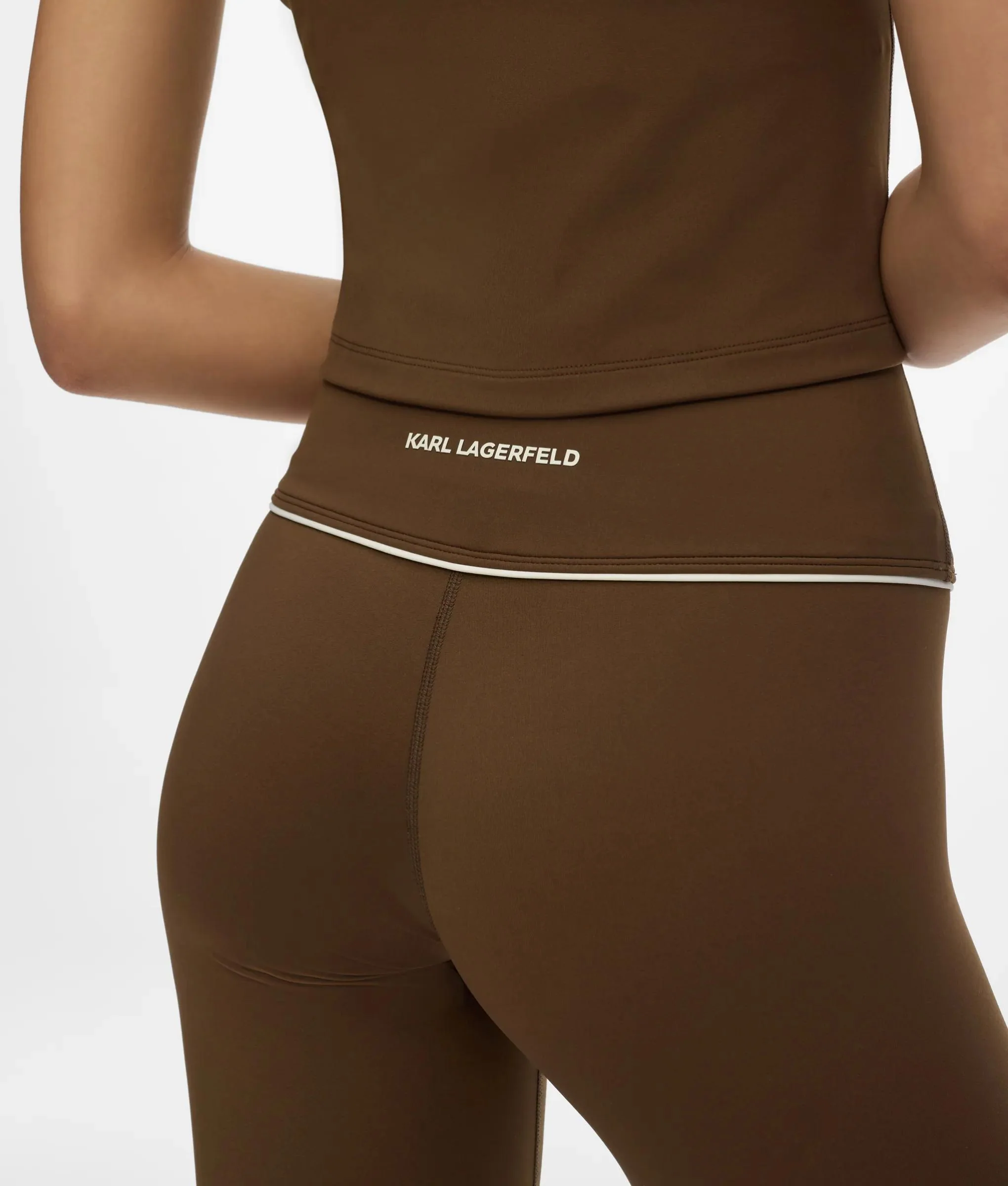 Legging athleisure avec passepoil contrastant