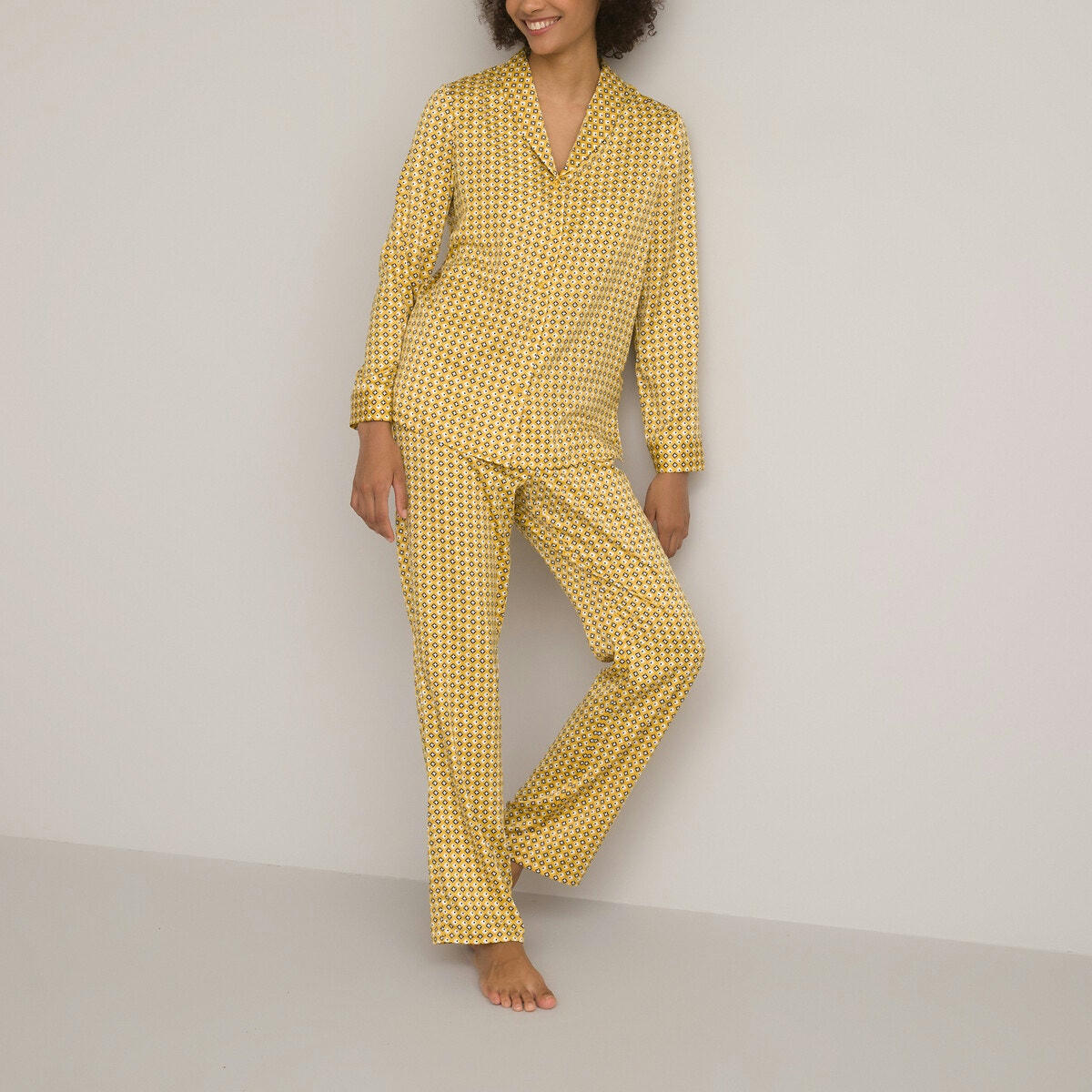 Pyjama en satin imprimé