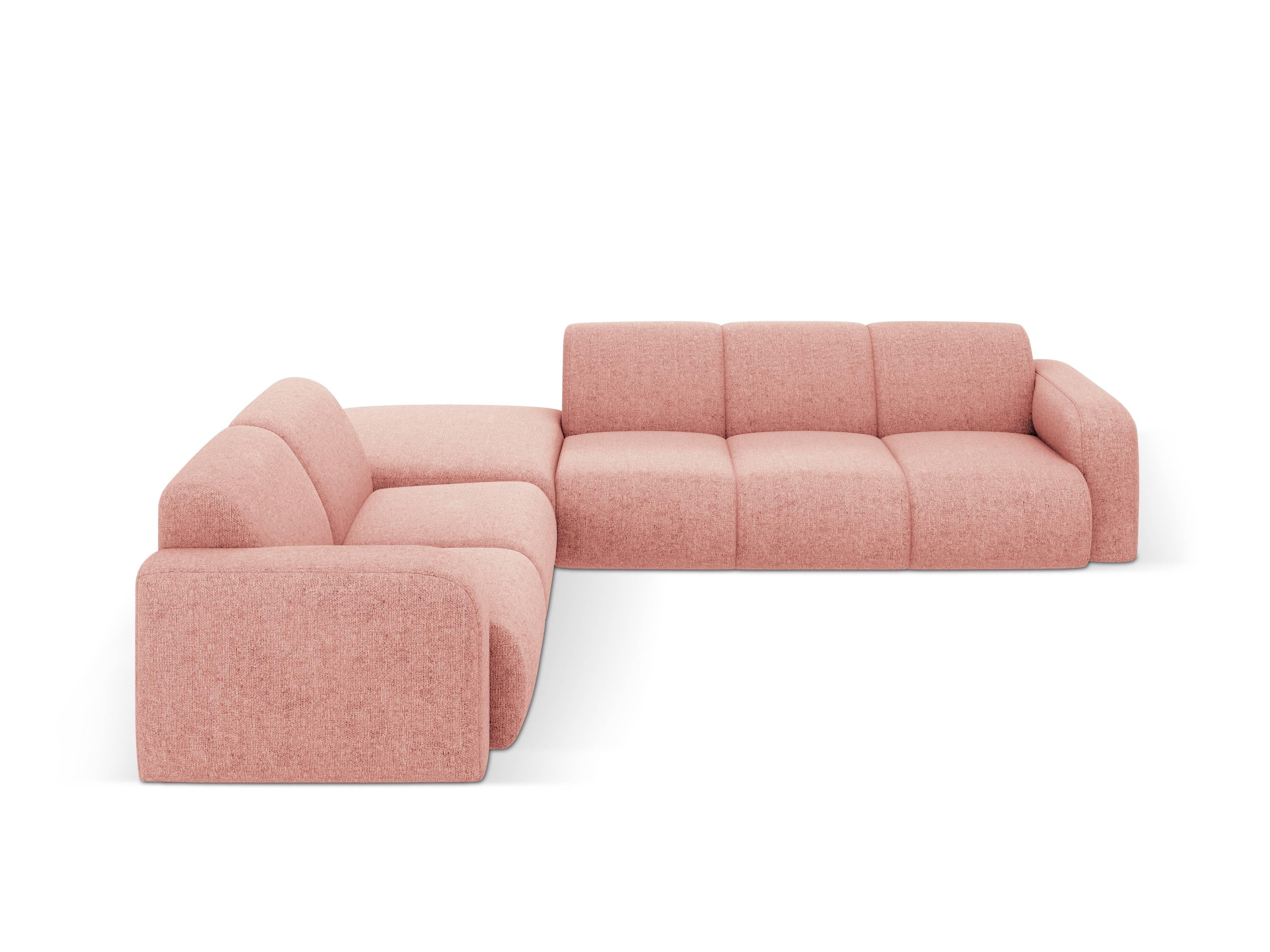 Hoekbank Lola links chenille met hocker