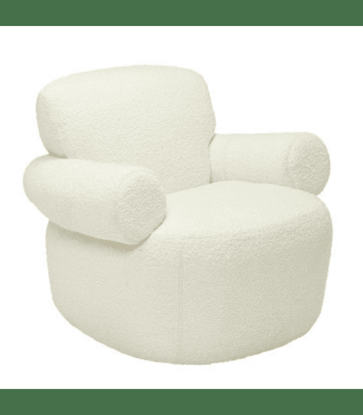 BALOU - Fauteuil en tissu bouclette - H73 cm