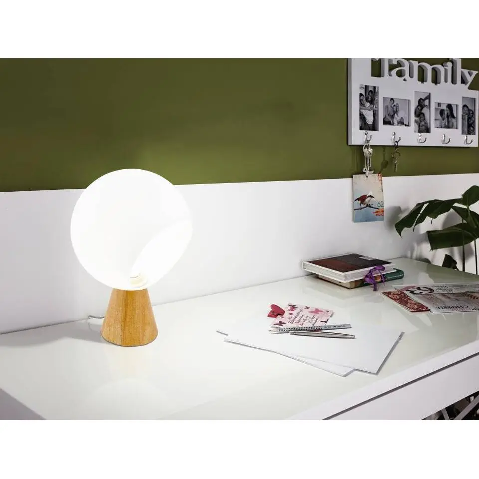 EGLO Mamblas Tafellamp - E27 - 20 cm - Bruin