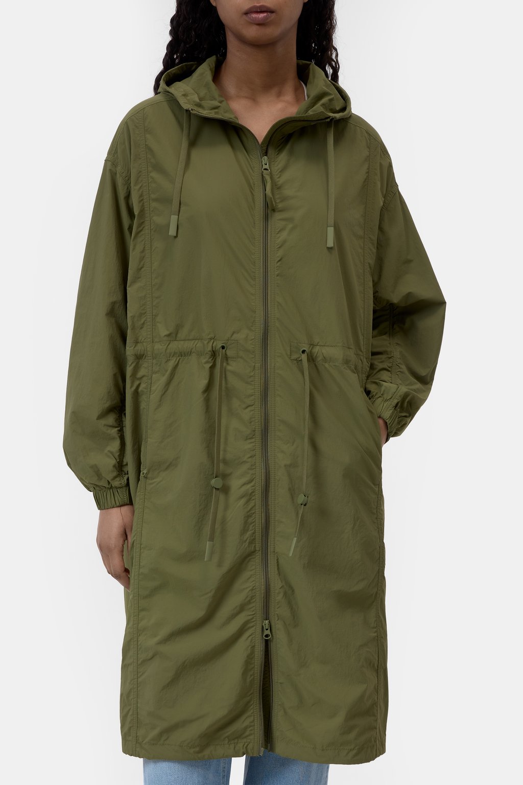 Luftiger Parka aus recyceltem Nylon
