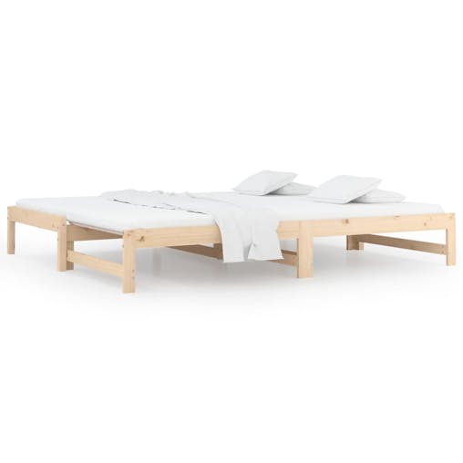 NNEVL Pull-out Day Bed 2x(92x187) cm Solid Wood Pine