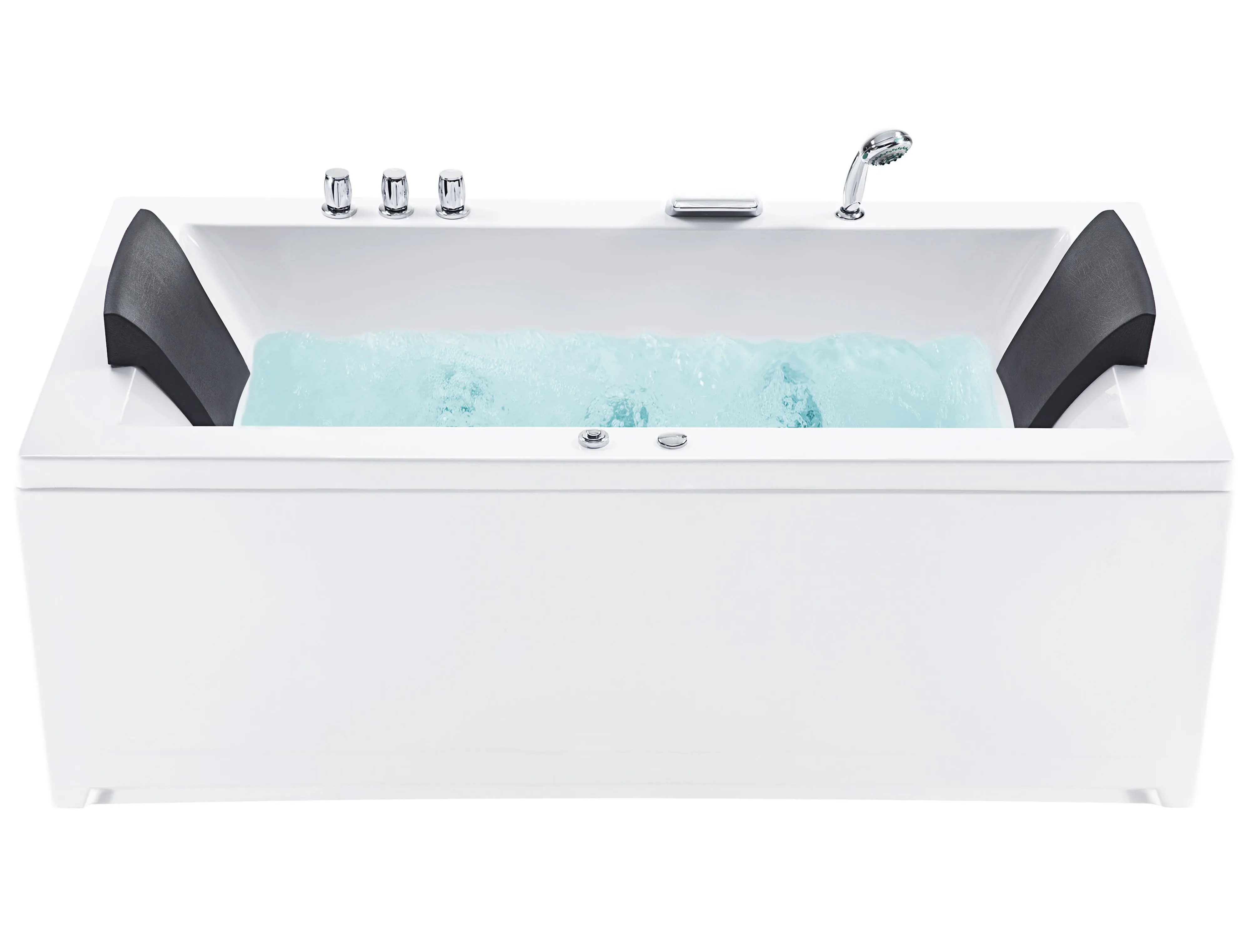 Corner Hot Tub with LED VARADERO Left Hand 1830 x 900 mm White