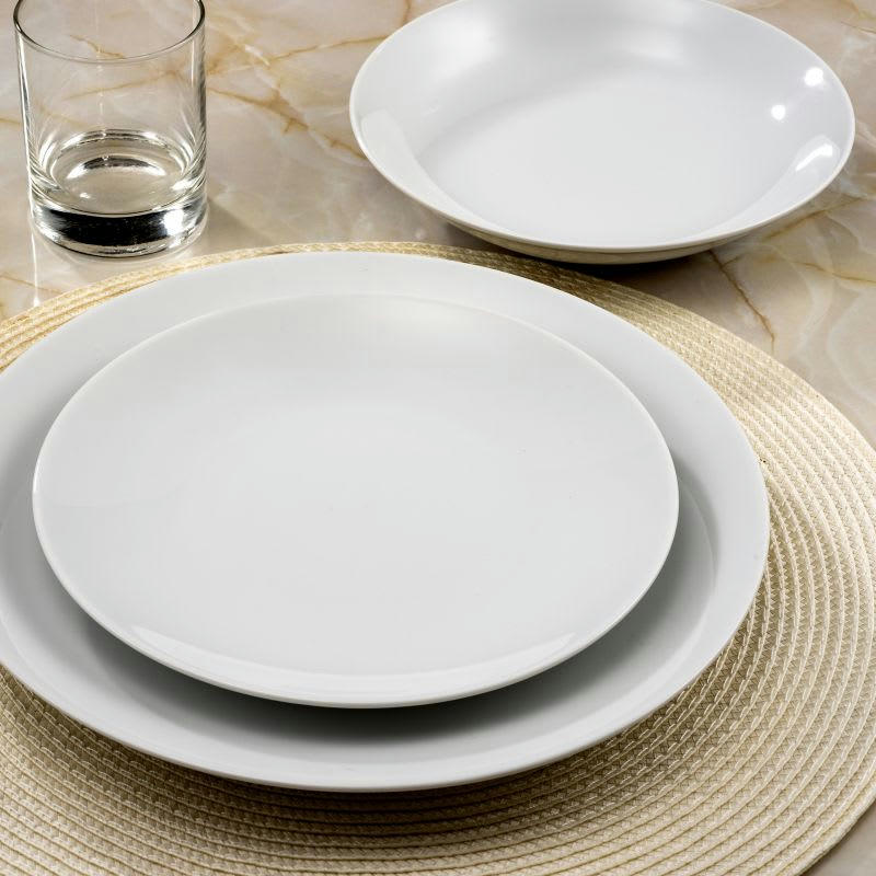 HERMINE - Coffret 6 assiettes plates D27cm