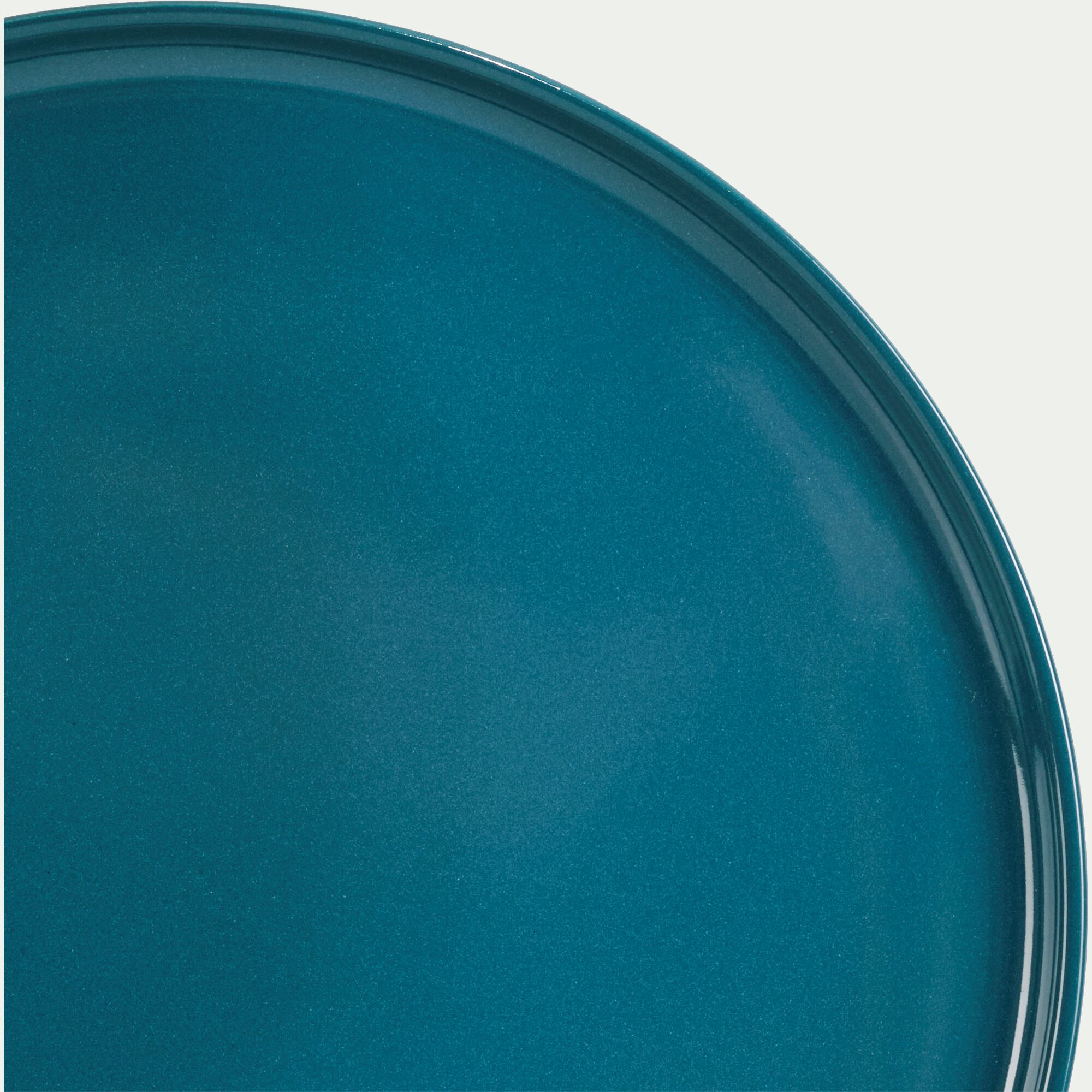 SELMA - Assiette plate en faïence D28cm - bleu figuerolles