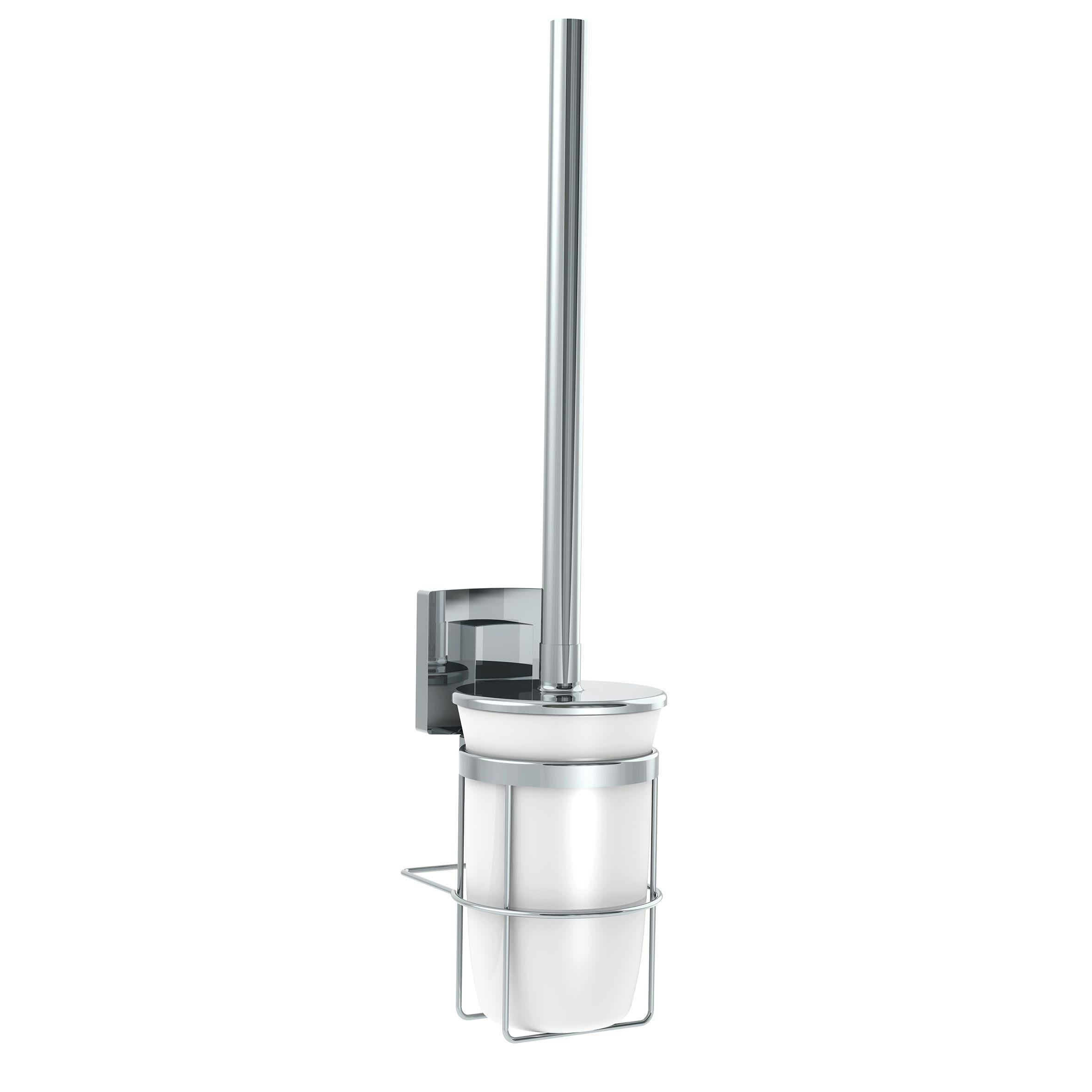 KOTE - Brosse WC  Acier inoxydable  Chromé  à fixer au mur