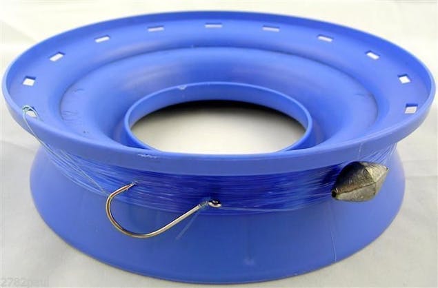 8 Inch Hand Caster Pre Rigged with 100m of 40lb Mono Fishing Line