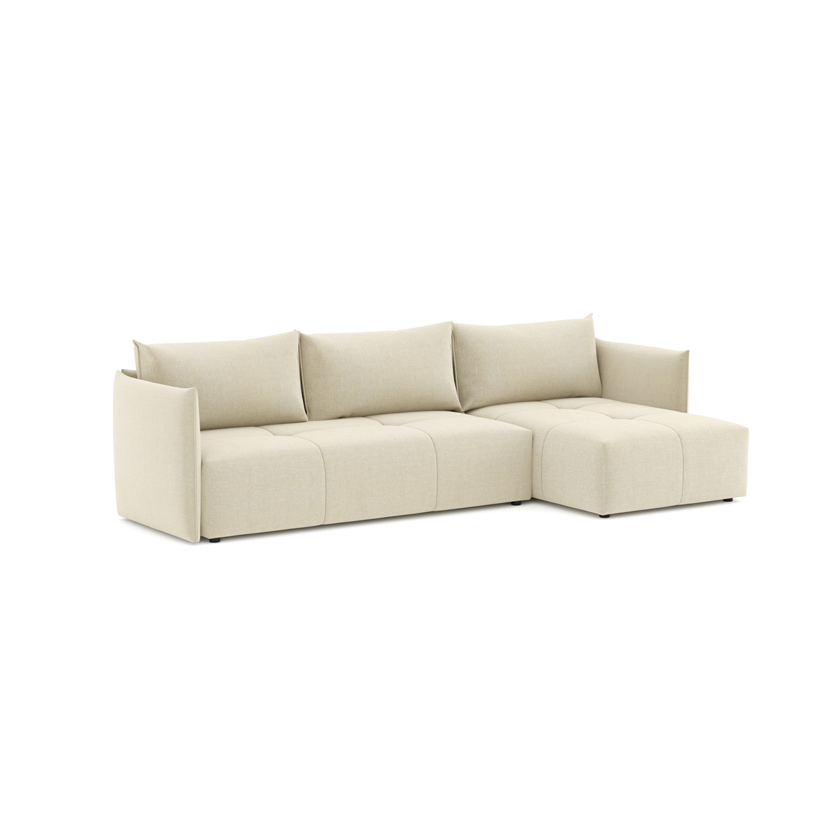 Sofá BALI bege com chaise longue