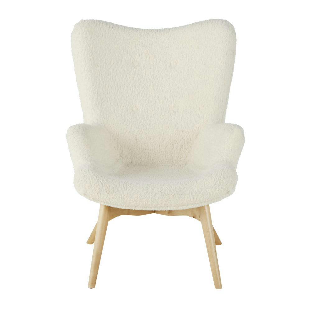 Iceberg - Fauteuil à bouclettes blanches