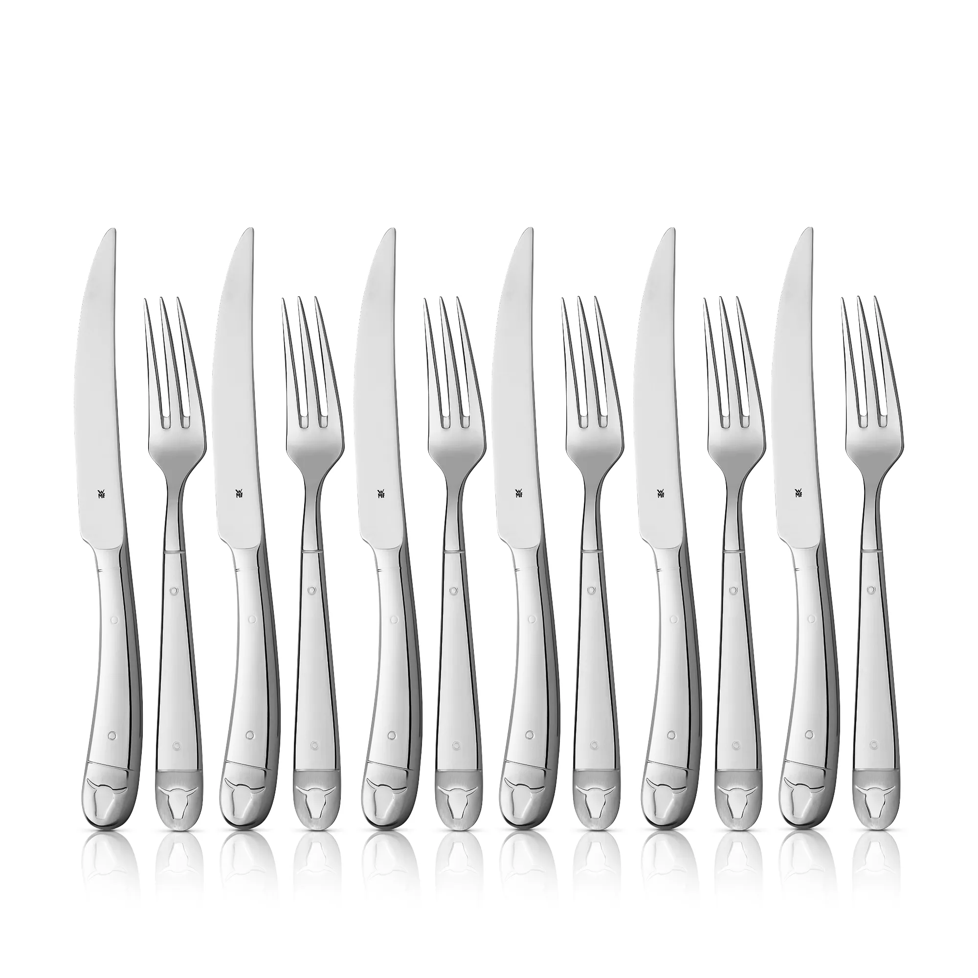 Steak Cutlery Set Bullshead, 12-piece