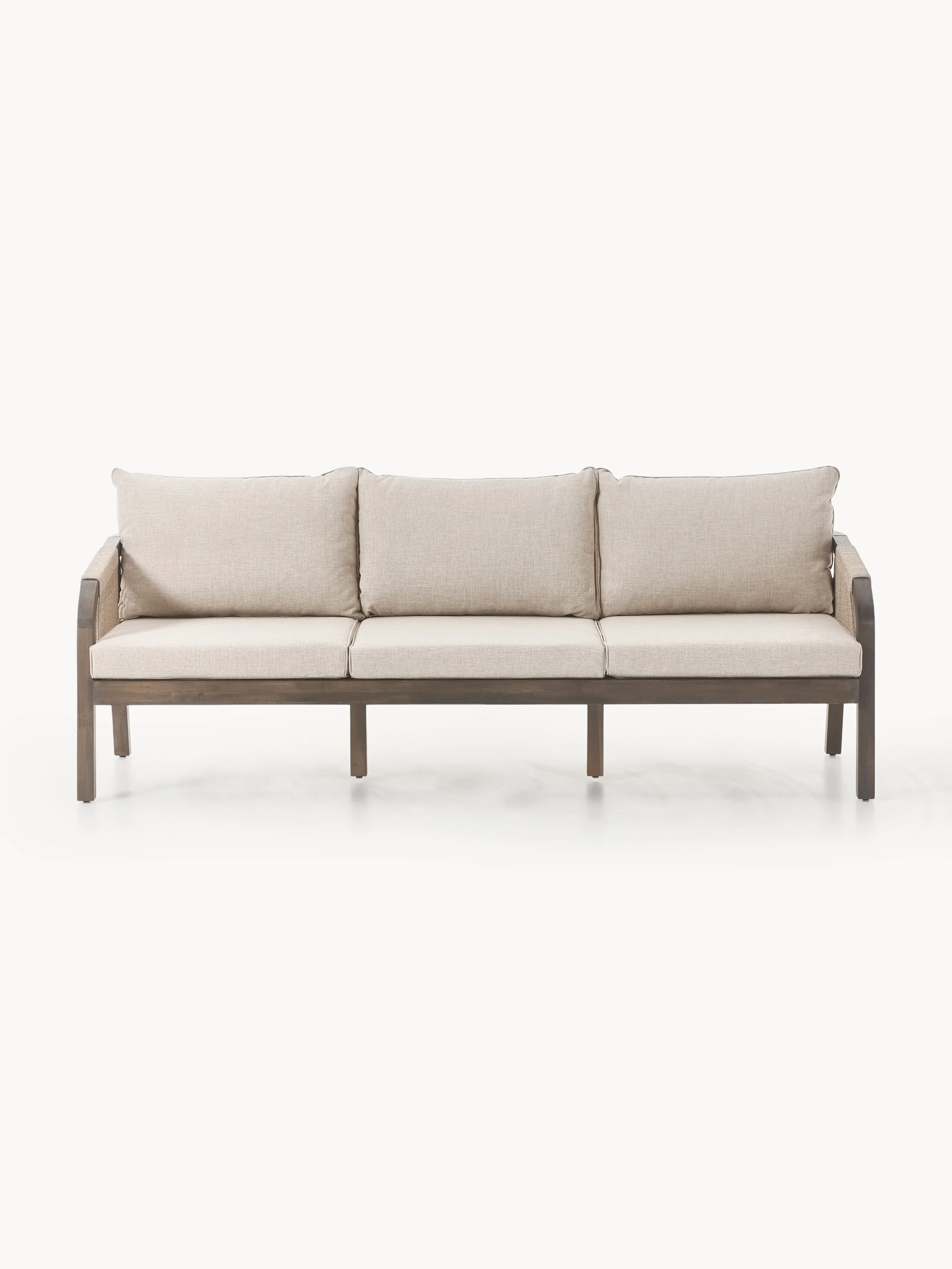 Garten-Loungesofa Lu (3-Sitzer) aus Akazienholz