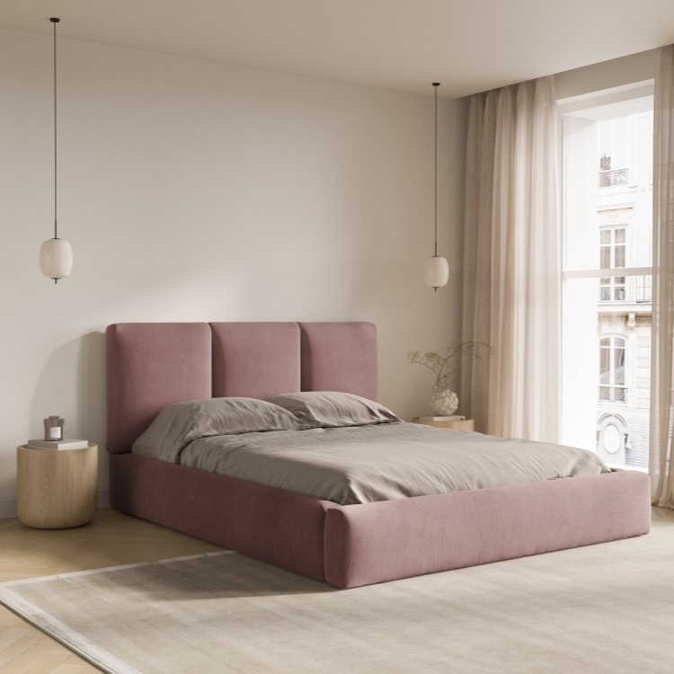 Windsor & Co Horizon Bedframe met Opbergvak - 140 x 200 cm - Chenille