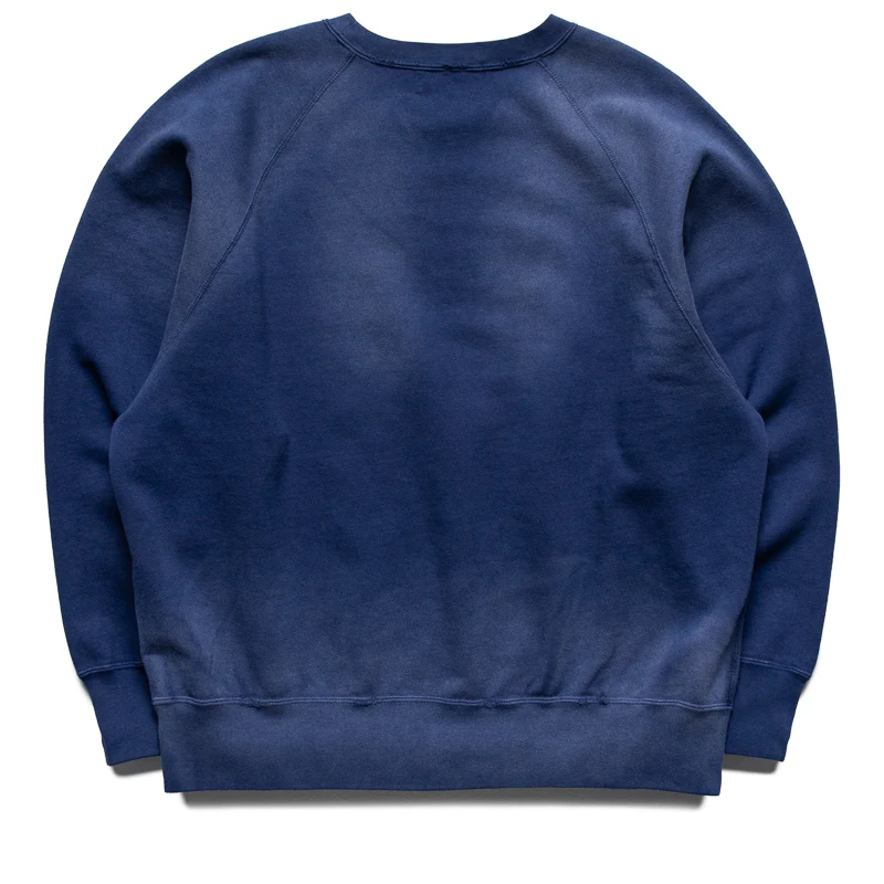 A Bathing Ape Destroy Washed Effect Crewneck - Navy