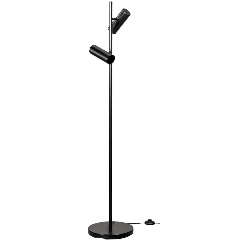 Vloerlamp Napels - zwart - 140 cm