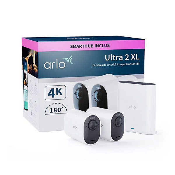 Pack de 2 caméras Arlo ultra 2 XL