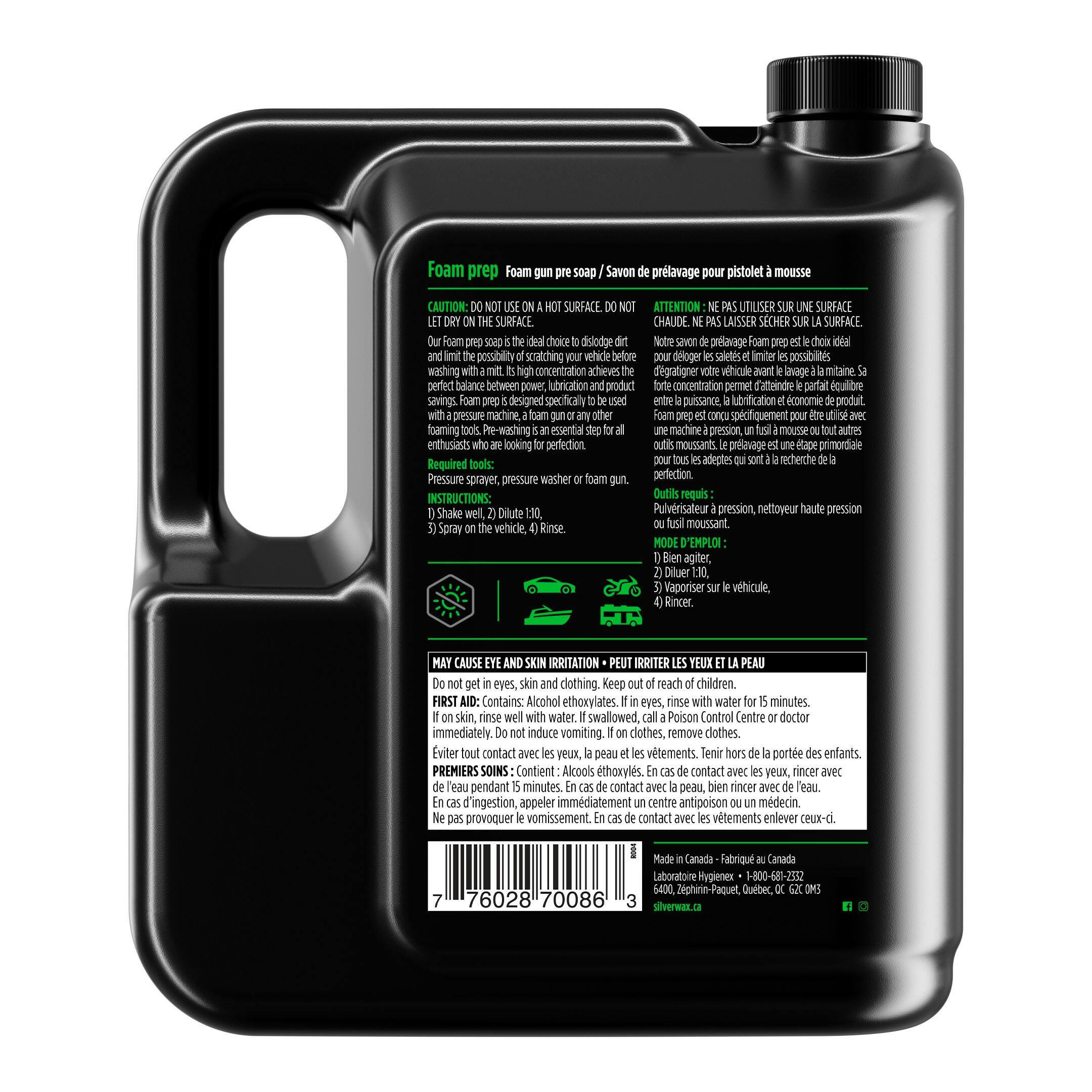 Silverwax Pre-Foam Soap for Foam Gun, 4-L