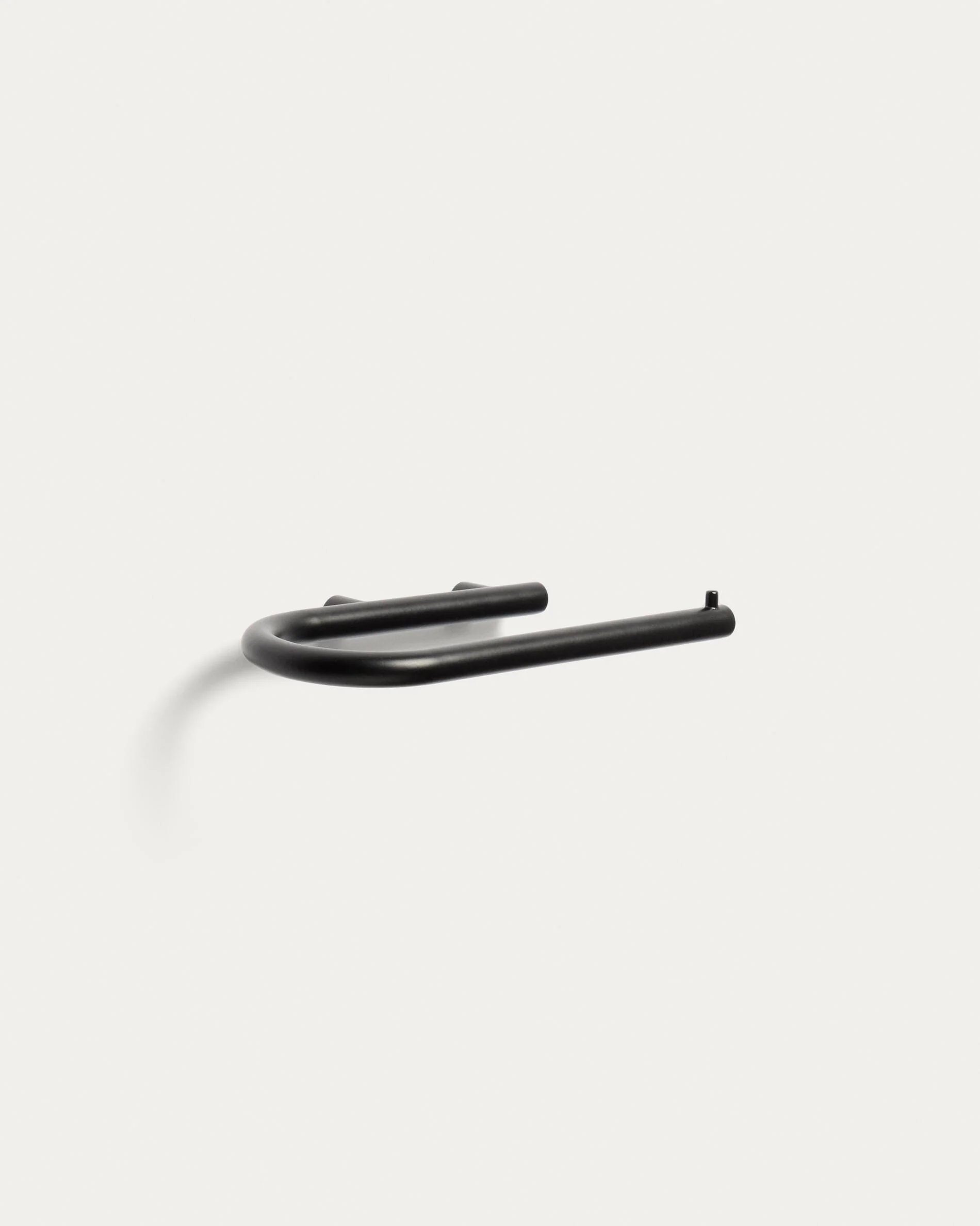 Black metal Arely toilet roll holder