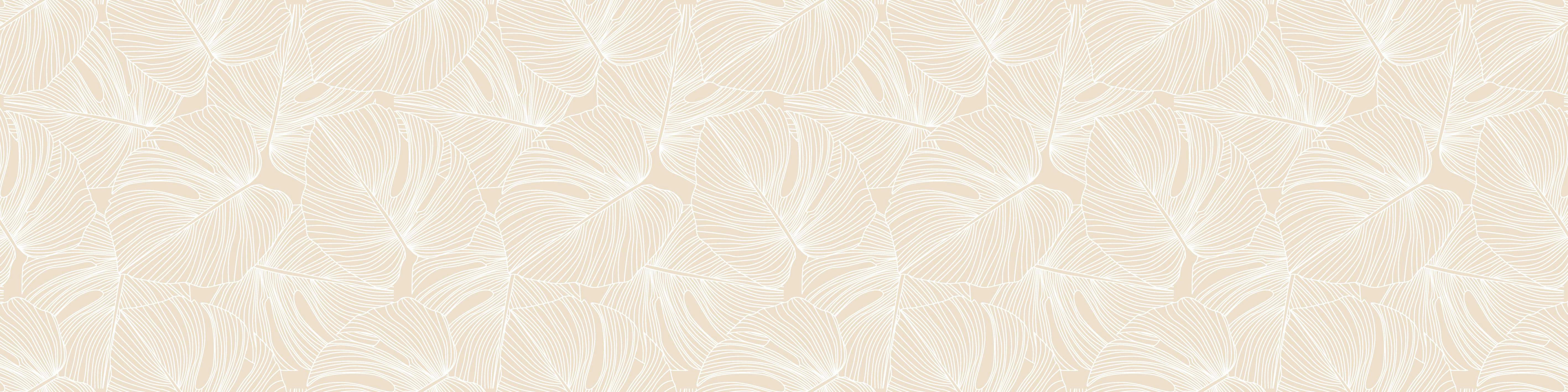 PALMS - Tapis en vinyl palmiers sable 48x198 cm