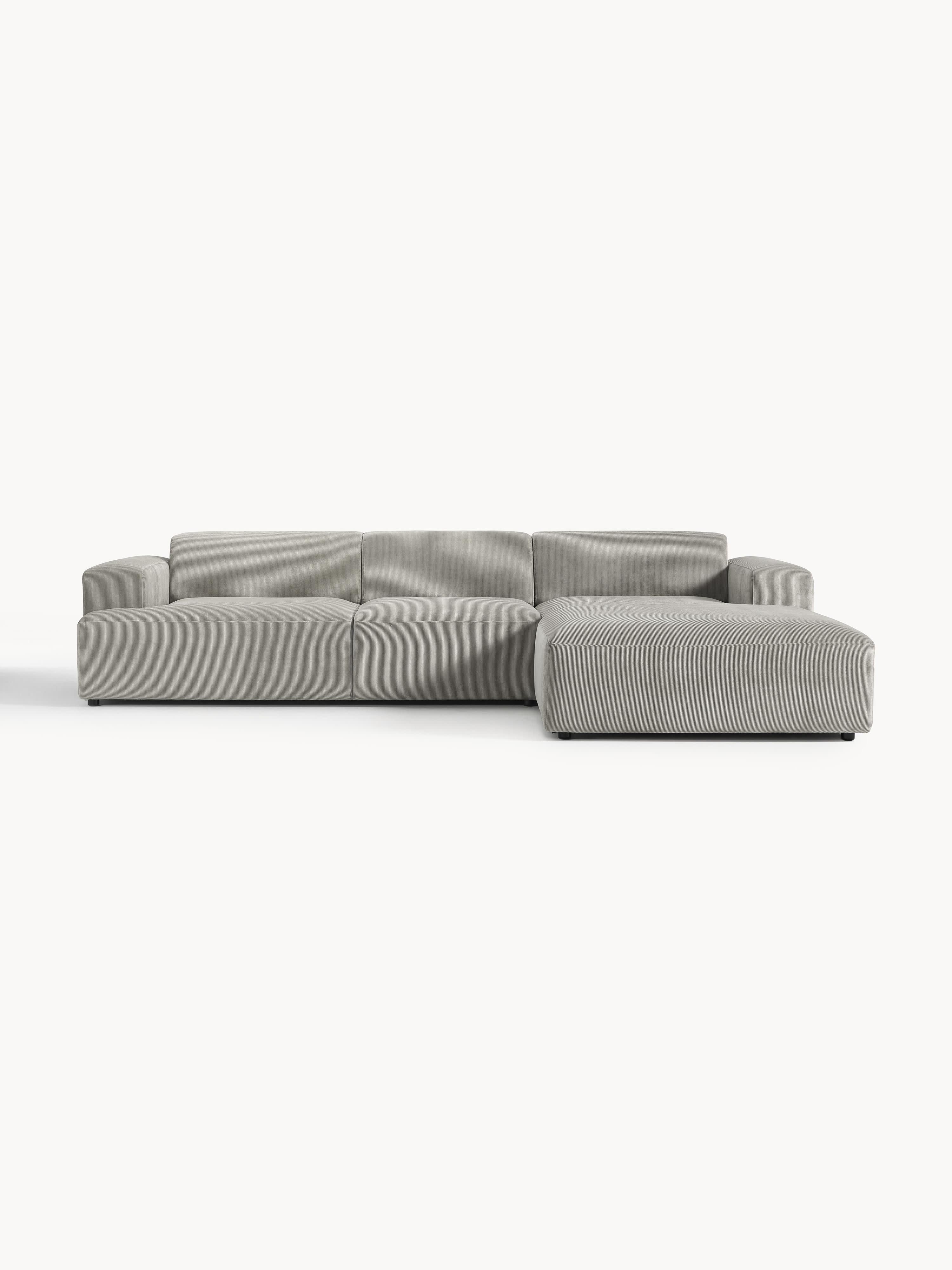 Cord-Ecksofa Melva (4-Sitzer)
