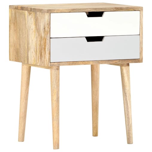NNEVL Bedside Cabinet 47x35x59 cm Solid Wood Mango