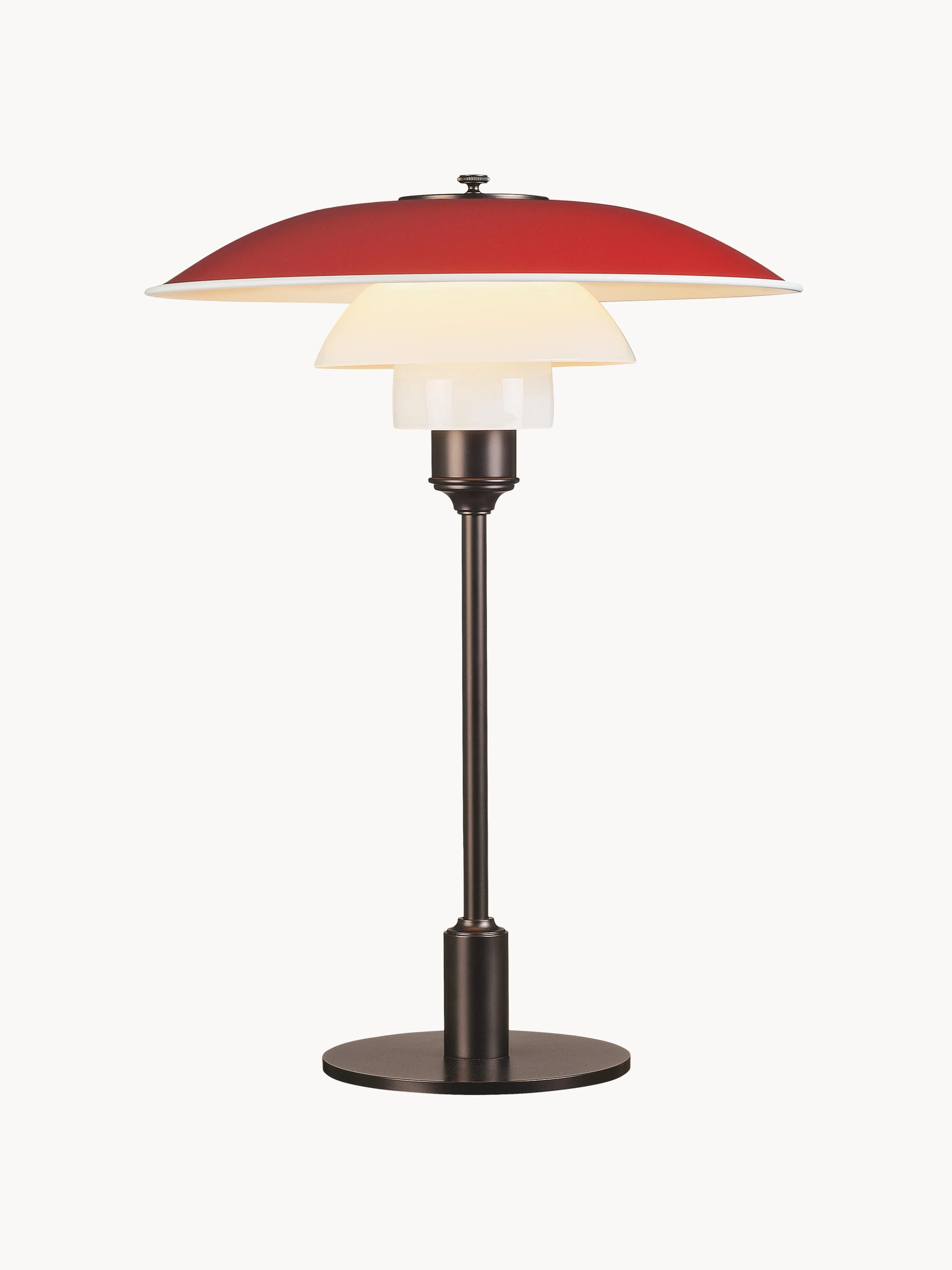 Große Tischlampe PH 3?-2?, mundgeblasen