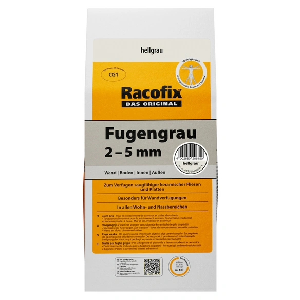 Fugenmörtel »Fugengrau«, 5 kg, hellgrau