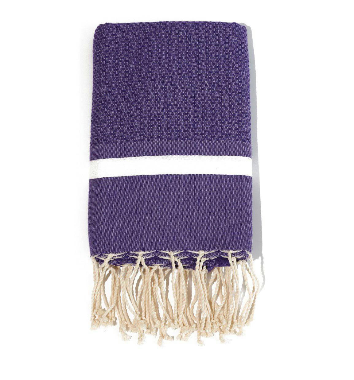 - Fouta en coton tissage nid d