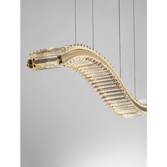Pendelleuchte »Aurelia «, LED, 43 W, Höhe: 150 cm, goldfarben