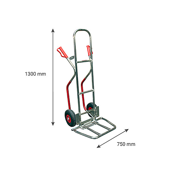 Diable aluminium à pelle rabattable - Charge max 150kg - 815007624