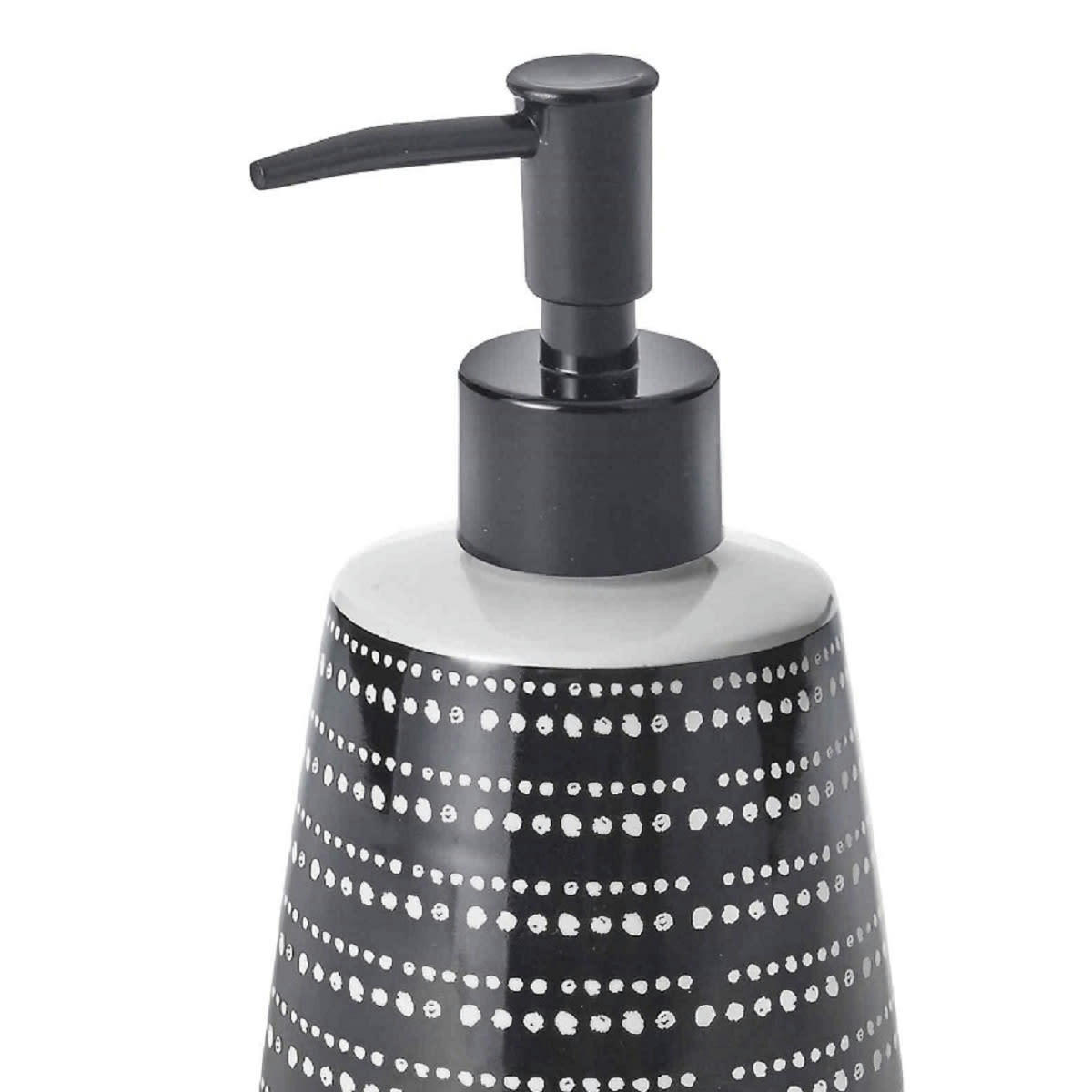 GOTAM - Distributeur de savon en céramique à motifs noir