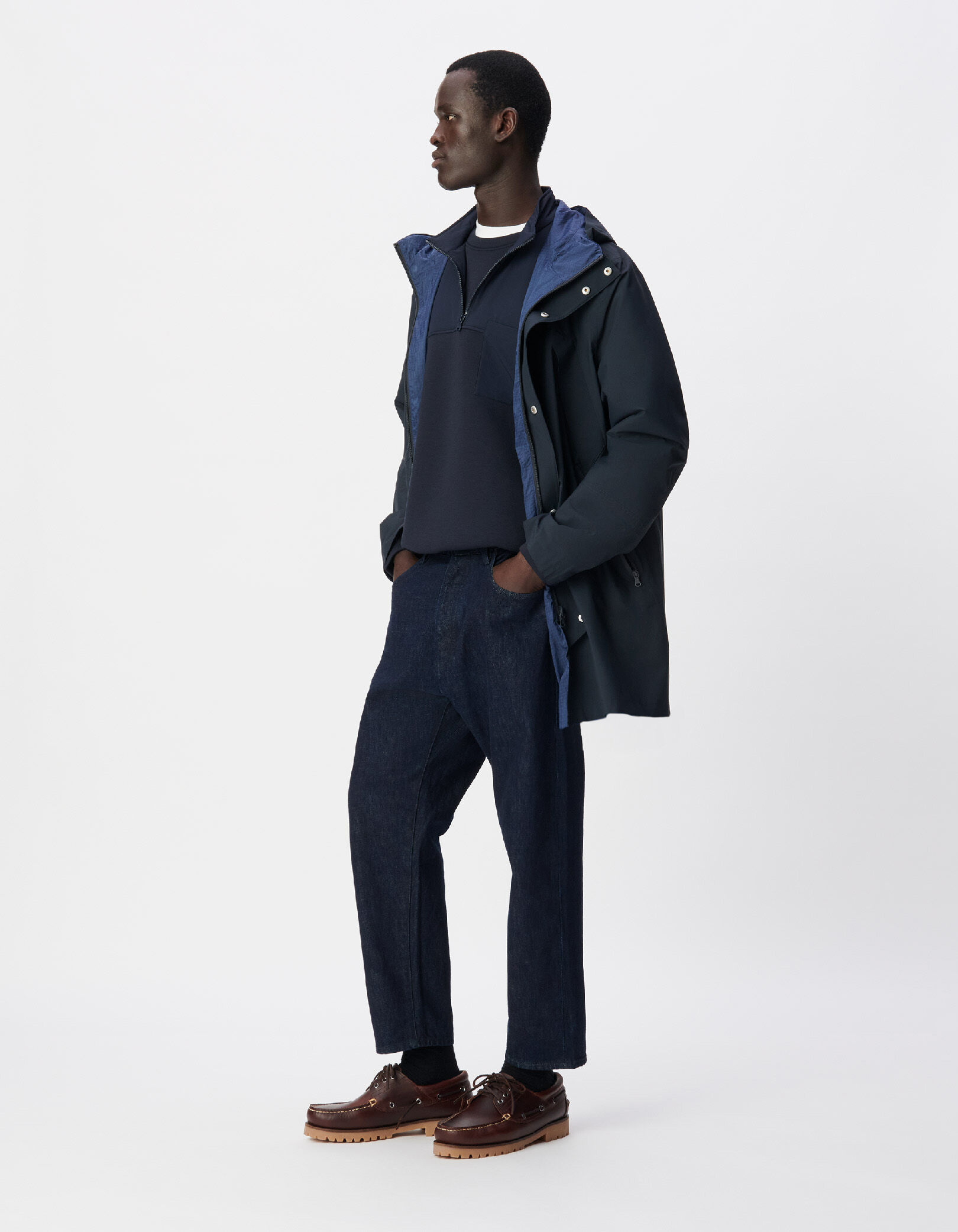 Parka légère marine WATERPROOF BREATHABLE Homme